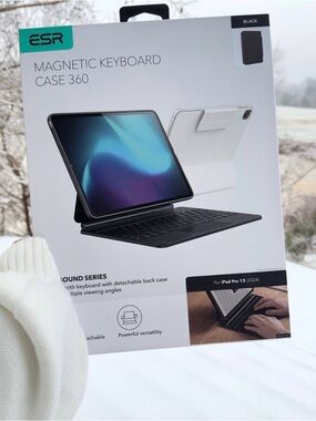 NEW Magnetic Keyboard Case 360 for iPad Pro 13 (2024) - Black
